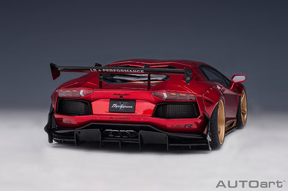 AUTOart Lamborghini Aventador Liberty Walk LB-Works, Limited Edition, Hyper Red w/ Gold Accents 1:18