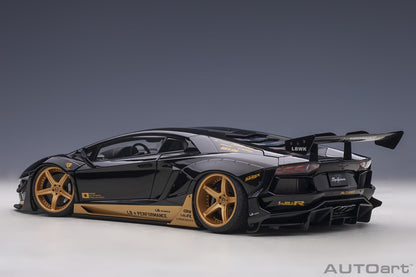 AUTOart Lamborghini Aventador Liberty Walk LB-Works, Limited Edition, Black w/ Gold 1:18