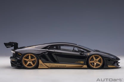 AUTOart Lamborghini Aventador Liberty Walk LB-Works, Limited Edition, Black w/ Gold 1:18