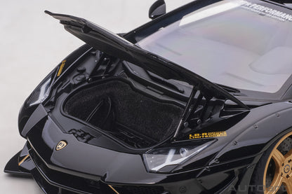 AUTOart Lamborghini Aventador Liberty Walk LB-Works, Limited Edition, Black w/ Gold 1:18