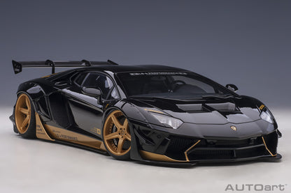 AUTOart Lamborghini Aventador Liberty Walk LB-Works, Limited Edition, Black w/ Gold 1:18