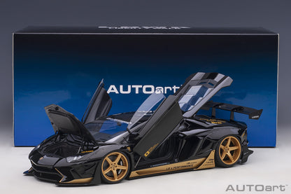 AUTOart Lamborghini Aventador Liberty Walk LB-Works, Limited Edition, Black w/ Gold 1:18