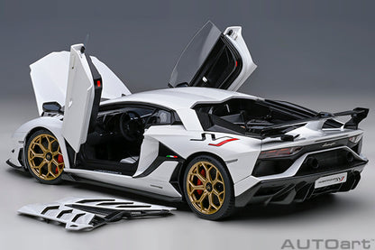 AUTOart 2016 Lamborghini Aventador SVJ Bianco Asopo (Pearl White) 1:18