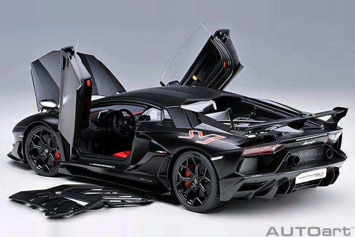 AUTOart 2016 Lamborghini Aventador SVJ Matte Black 1:18