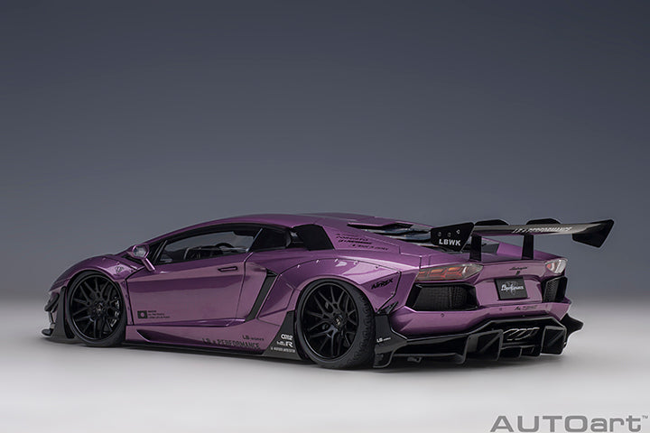 AUTOart Lamborghini Aventador Liberty Walk LB-Works, Limited Edition, Viola SE30 w/ Carbon Fiber Hood 1:18