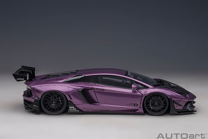 AUTOart Lamborghini Aventador Liberty Walk LB-Works, Limited Edition, Viola SE30 w/ Carbon Fiber Hood 1:18