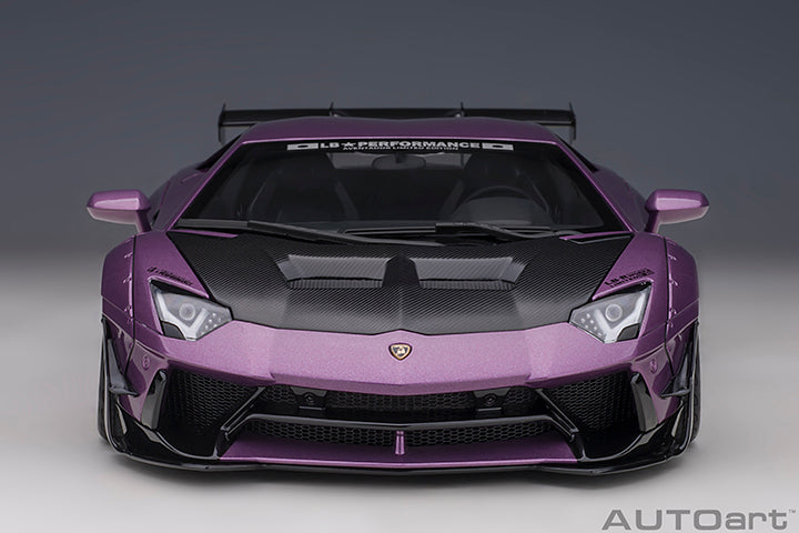 AUTOart Lamborghini Aventador Liberty Walk LB-Works, Limited Edition, Viola SE30 w/ Carbon Fiber Hood 1:18