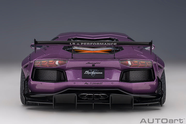 AUTOart Lamborghini Aventador Liberty Walk LB-Works, Limited Edition, Viola SE30 w/ Carbon Fiber Hood 1:18