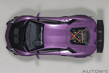 AUTOart Lamborghini Aventador Liberty Walk LB-Works, Limited Edition, Viola SE30 w/ Carbon Fiber Hood 1:18