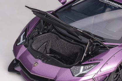 AUTOart Lamborghini Aventador Liberty Walk LB-Works, Limited Edition, Viola SE30 w/ Carbon Fiber Hood 1:18