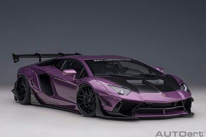 AUTOart Lamborghini Aventador Liberty Walk LB-Works, Limited Edition, Viola SE30 w/ Carbon Fiber Hood 1:18