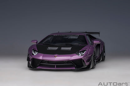 AUTOart Lamborghini Aventador Liberty Walk LB-Works, Limited Edition, Viola SE30 w/ Carbon Fiber Hood 1:18