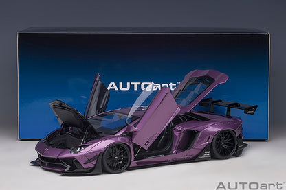 AUTOart Lamborghini Aventador Liberty Walk LB-Works, Limited Edition, Viola SE30 w/ Carbon Fiber Hood 1:18