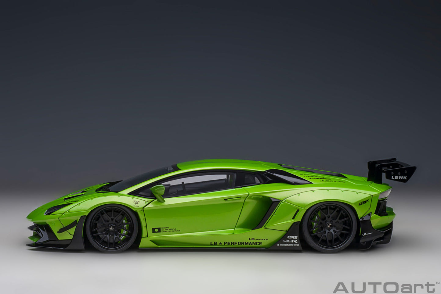 AUTOart Lamborghini Aventador Liberty Walk LB-Works, Limited Edition, Pearl Green 1:18