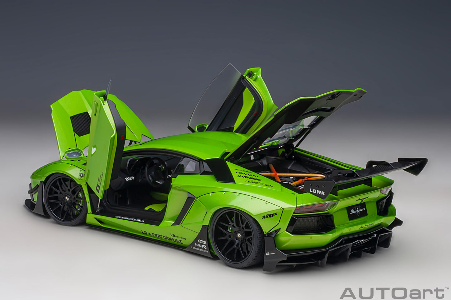 AUTOart Lamborghini Aventador Liberty Walk LB-Works, Limited Edition, Pearl Green 1:18