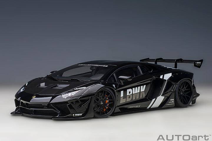 AUTOart Lamborghini Aventador Liberty Walk LB-Works, Limited Edition, LBWK Livery Black 1:18