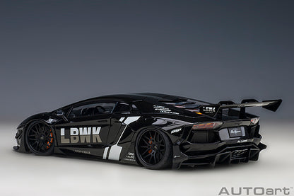 AUTOart Lamborghini Aventador Liberty Walk LB-Works, Limited Edition, LBWK Livery Black 1:18