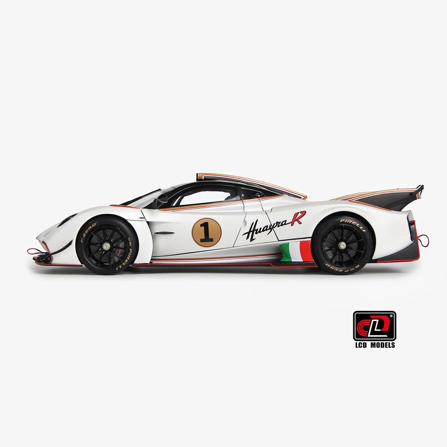 LCD Pagani Huayra R Pearl White 1:18