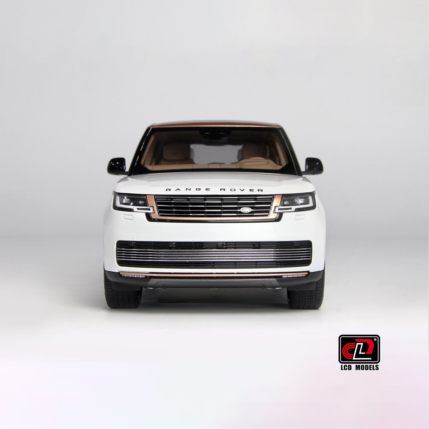 LCD 2022 Land Rover Range Rover SVA White w/ Bronze Accents 1:18