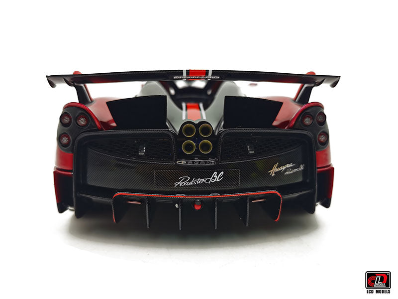 LCD Pagani Huayra BC Roadster Red & Carbon 1:18