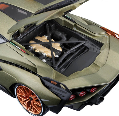 Bburago Lamborghini Sian FKP 37 Matte Green 1:18