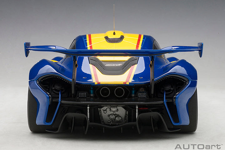 AUTOart 2013 Mclaren P1 GTR Blue Metallic w/ Yellow Stripes 1:18