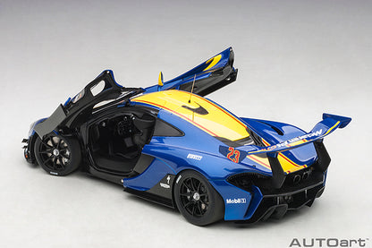 AUTOart 2013 Mclaren P1 GTR Blue Metallic w/ Yellow Stripes 1:18