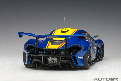 AUTOart 2013 Mclaren P1 GTR Blue Metallic w/ Yellow Stripes 1:18