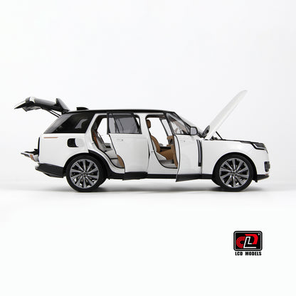 LCD 2022 Range Rover SV Serenity White w/ Black Roof 1:18