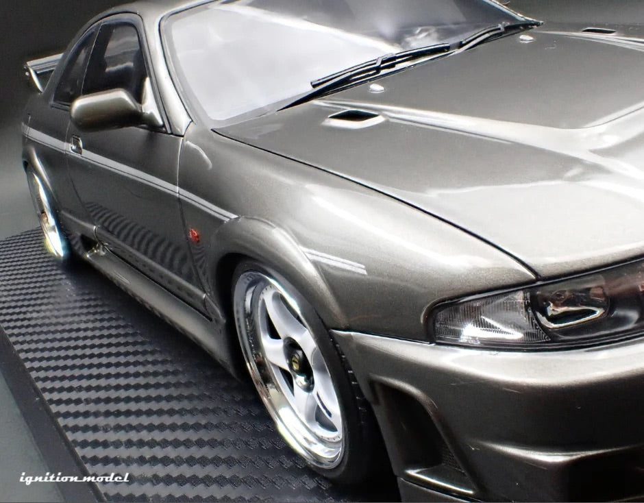 Ignition-Model Nissan Skyline GT-R 400r R33 (BCNR33) RHD Dark Grey Metallic 1:18