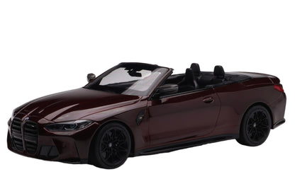 Minichamps 2021 BMW G83 M4 Cabriolet Dark Red Metallic 1:18 SEALED