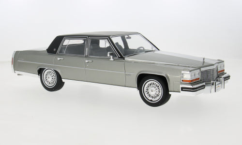 MCG 1982 Cadillac Fleetwood Brougham Grey Metallic 1:18