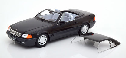 KK Scale 1993 Mercedes-Benz SL 500 (R129) Spyder Hard Top (Removable) Convertible Black 1:18