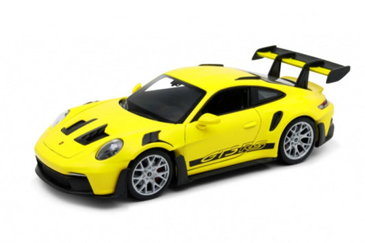 Welly 2023 Porsche 911 992 GT3 RS Racing Yellow 1:24