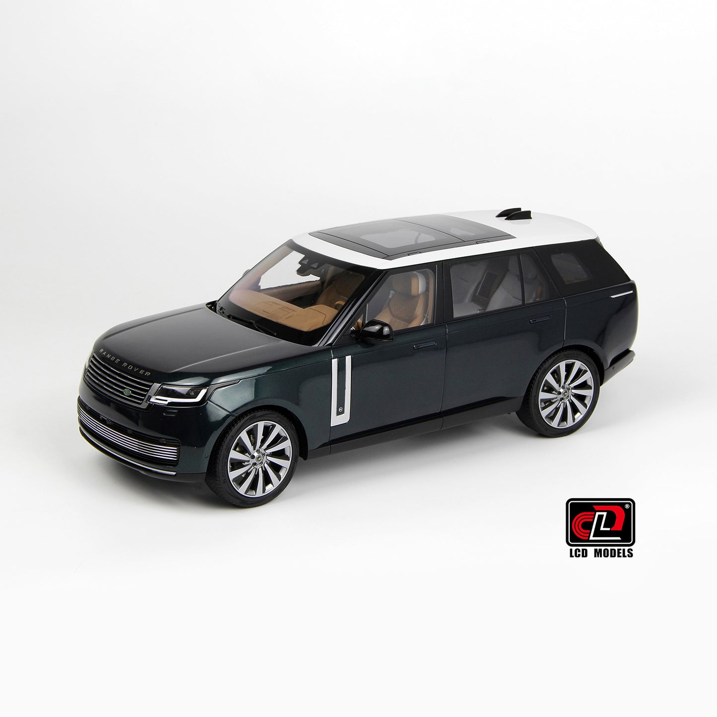 LCD 2022 Range Rover SV Serenity Dark Green w/ White Roof 1:18