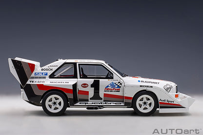 AUTOart Audi Quattro S1 Pikes Peak Winner 1987, W. Rohrl #1 1:18