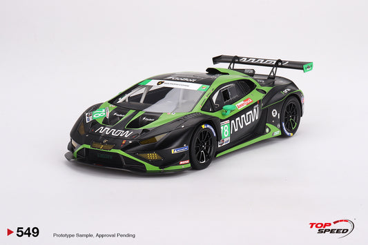 Topspeed Lamborghini Huracan GT3 EVO2 #78 Forte Racing IMSA 2023 Daytona 24hrs Green 1:18