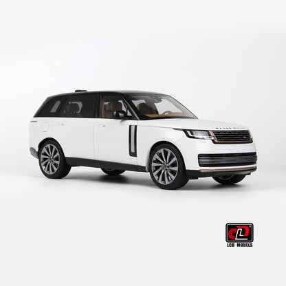 LCD 2022 Range Rover SV Serenity White w/ Black Roof 1:18