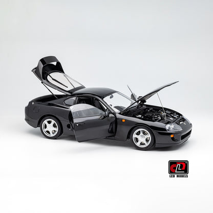 LCD Toyota Supra A80 (Black color) *Comes with a lift!!* 1:18