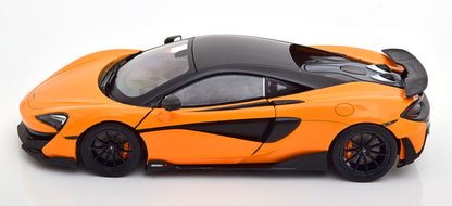 Solido 2018 Mclaren 600LT Coupe Papaya Orange w/ Black Accents 1:18