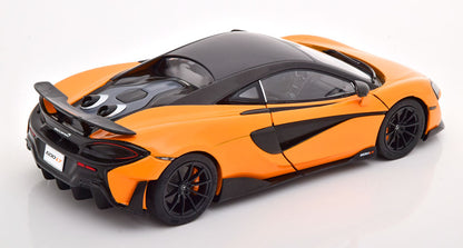 Solido 2018 Mclaren 600LT Coupe Papaya Orange w/ Black Accents 1:18