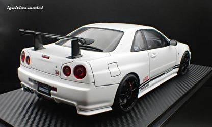 Ignition-Model Nissan Skyline GT-R R34 (BNR34) Top Secret 34GT-R RHD White 1:18