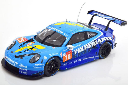 Ixo 2018 Porsche 911 991.2 GT3 RSR No.78 24hr Le Mans 2020 Blue 1:18