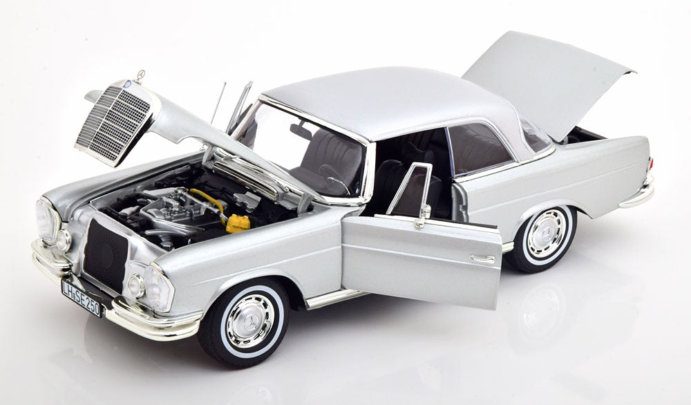 Norev 1969 Mercedes-Benz 250SE S-Class (W111) Coupe Silver 1:18