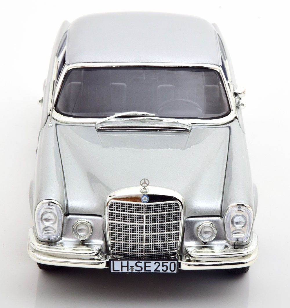 Norev 1969 Mercedes-Benz 250SE S-Class (W111) Coupe Silver 1:18