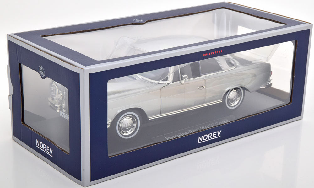 Norev 1969 Mercedes-Benz 250SE S-Class (W111) Coupe Silver 1:18