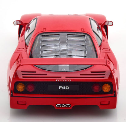 KK Scale 1987 Ferrari F40 Ferrari Red w/ Red Interior 1:18