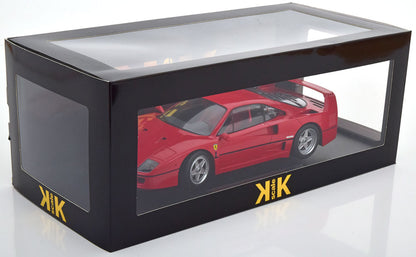 KK Scale 1987 Ferrari F40 Ferrari Red w/ Red Interior 1:18