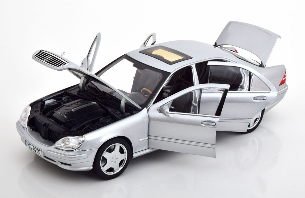 Norev 2000 Mercedes-Benz S-Class S55 AMG (W220) Silver Metallic 1:18