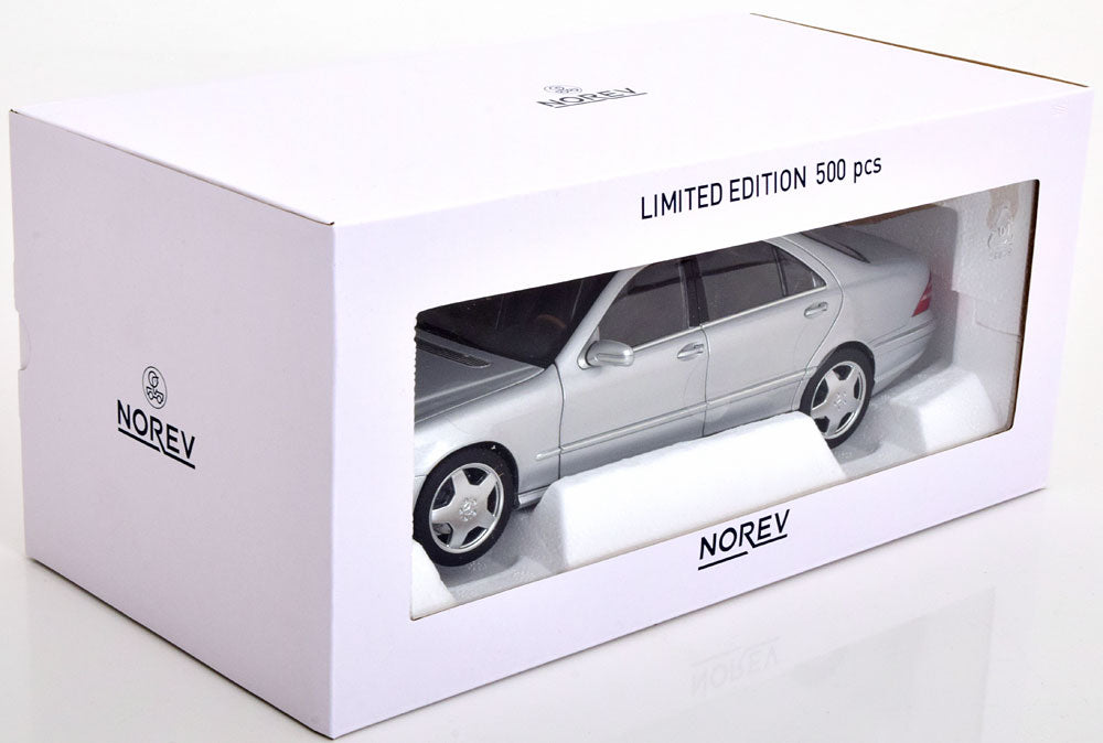 Norev 2000 Mercedes-Benz S-Class S55 AMG (W220) Silver Metallic 1:18